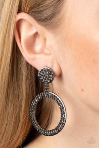 GLOW You Away - Black Earrings