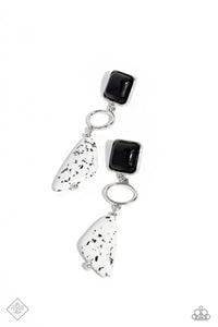 High-End Hallmark - Black & White Earrings