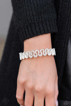 Load image into Gallery viewer, Scrunched Surety - White Bracelet
