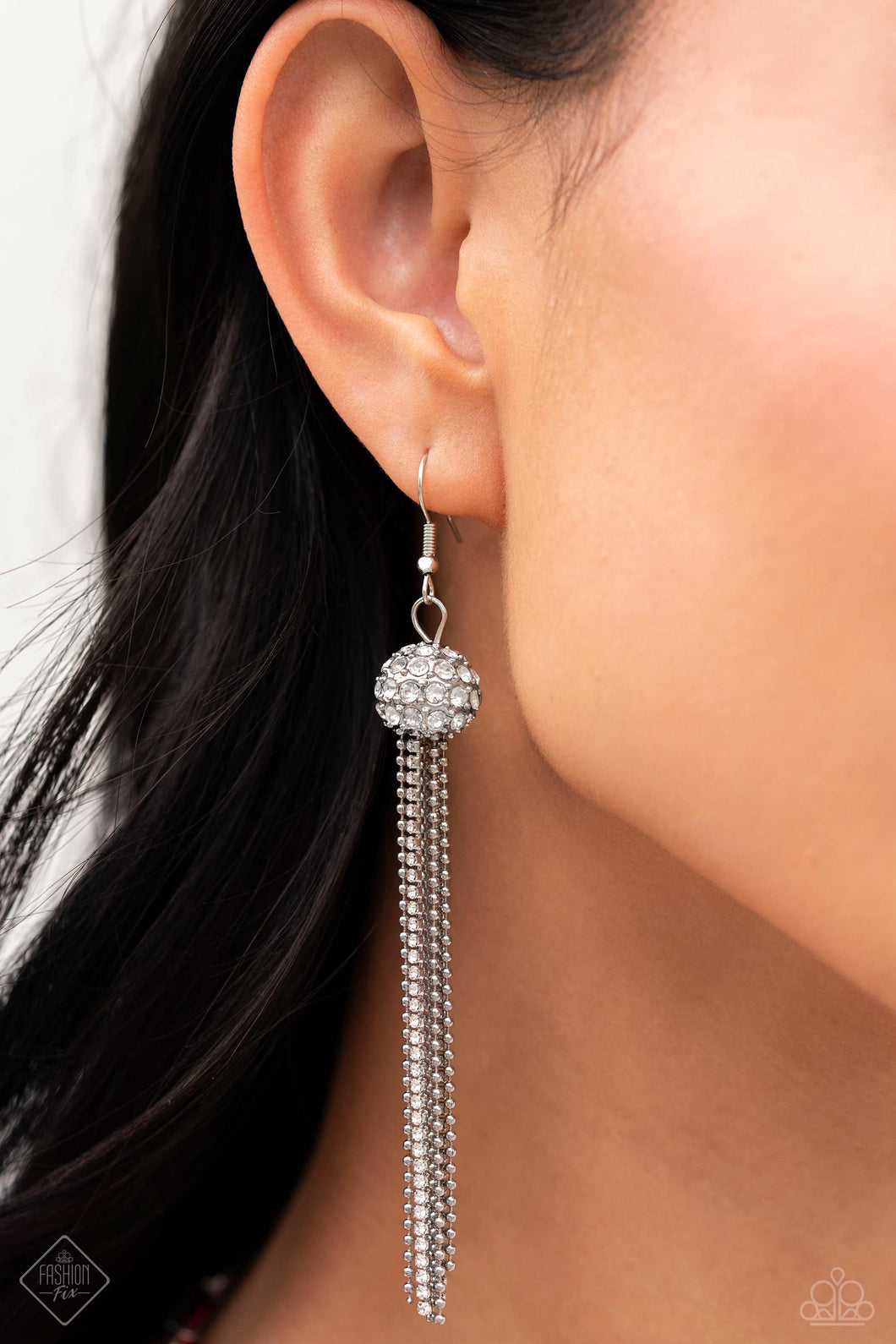 Polished Paramount - White Earrings