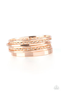 Paparazzi ~ Basic Blend - Rose Gold Bracelet