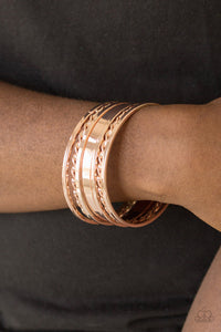 Paparazzi ~ Basic Blend - Rose Gold Bracelet