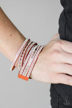 Load image into Gallery viewer, Rock Star Attitude - Orange Wrap Bracelet
