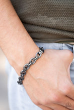 Load image into Gallery viewer, Gridiron Grunge - Black Bracelet
