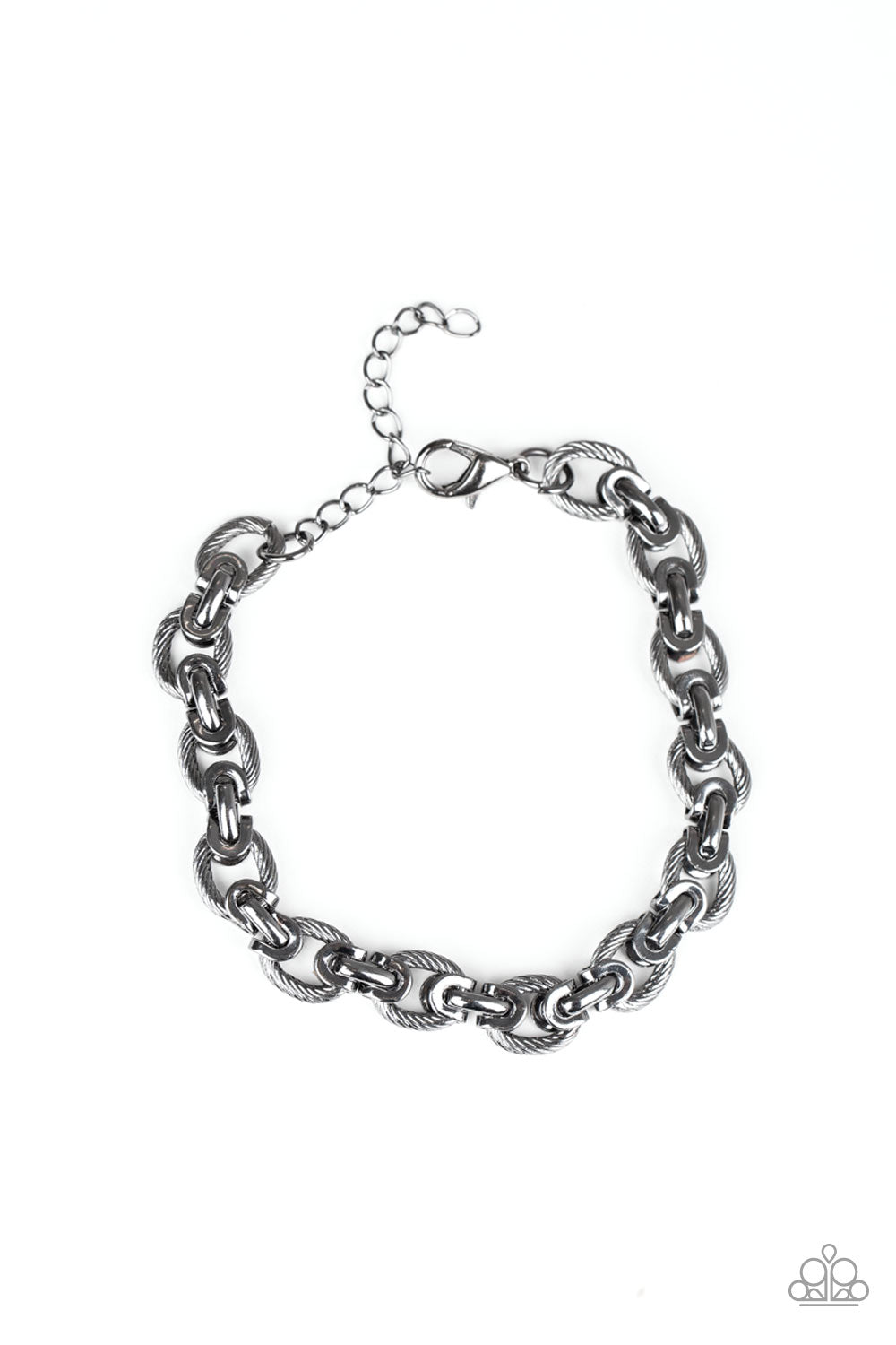 Gridiron Grunge - Black Bracelet