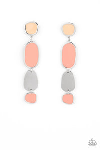 All Out Allure - Orange Dangle Earring