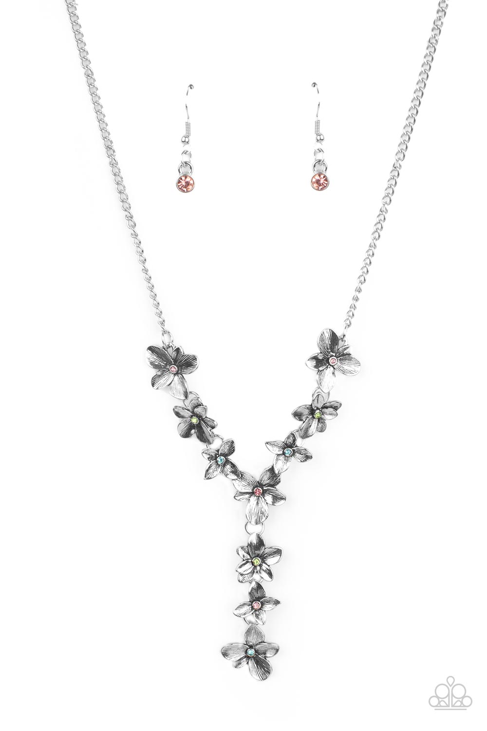 Fairytale Meadow - Multicolor Rhinestone Necklace