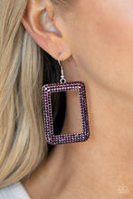 Load image into Gallery viewer, World FRAME-ous - Purple Earring
