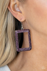 World FRAME-ous - Purple Earring