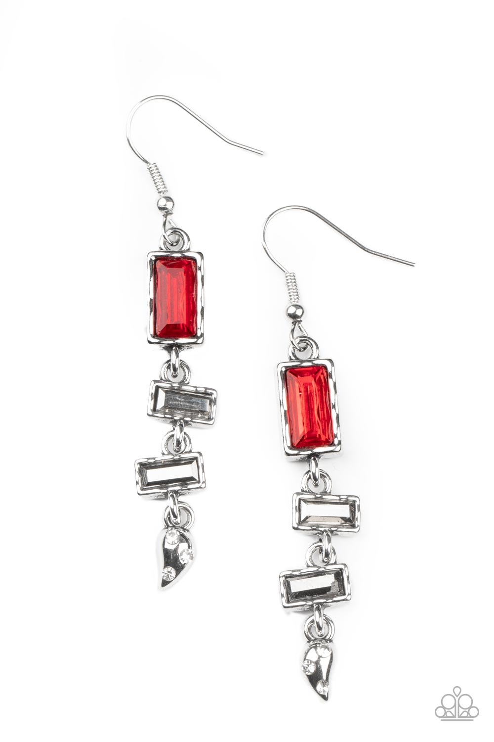 0361Modern Day Artifact - Red Earring