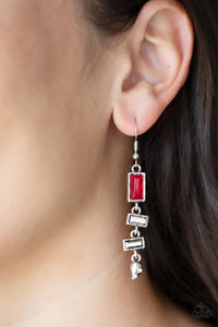 0361Modern Day Artifact - Red Earring