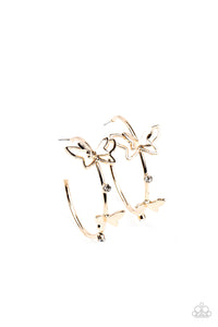 Full Out Flutter - Gold Butterfly Earring