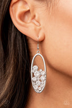 Load image into Gallery viewer, Prismatic Poker Face - White Earring
