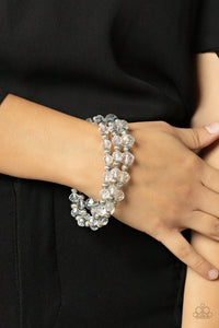 5031Eiffel Tower Tryst - White Bracelet