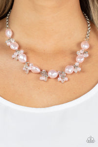 Rolling with the BRUNCHES - Pink Necklace