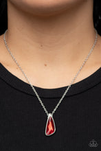 Load image into Gallery viewer, Envious Extravagance - Red Asymmetrical Necklace
