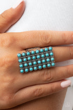 Load image into Gallery viewer, Pack Your SADDLEBAGS - Blue Turquoise Ring Stretch fit Size 7-10
