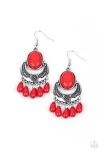 1231Prairie Flirt Red Earring