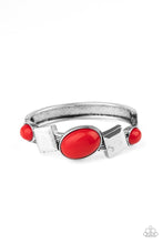 Load image into Gallery viewer, 1421Paparazzi ~ Abstract Appeal Red Bracelet
