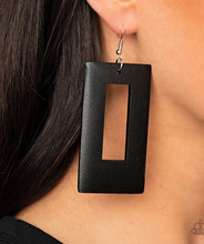 Load image into Gallery viewer, Totally Framed Black Earrings
