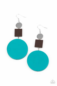 Modern Materials - Blue Earrings