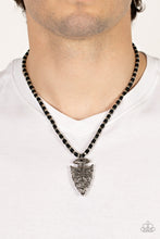 Load image into Gallery viewer, Get Your ARROWHEAD in the Game - Black Necklace
