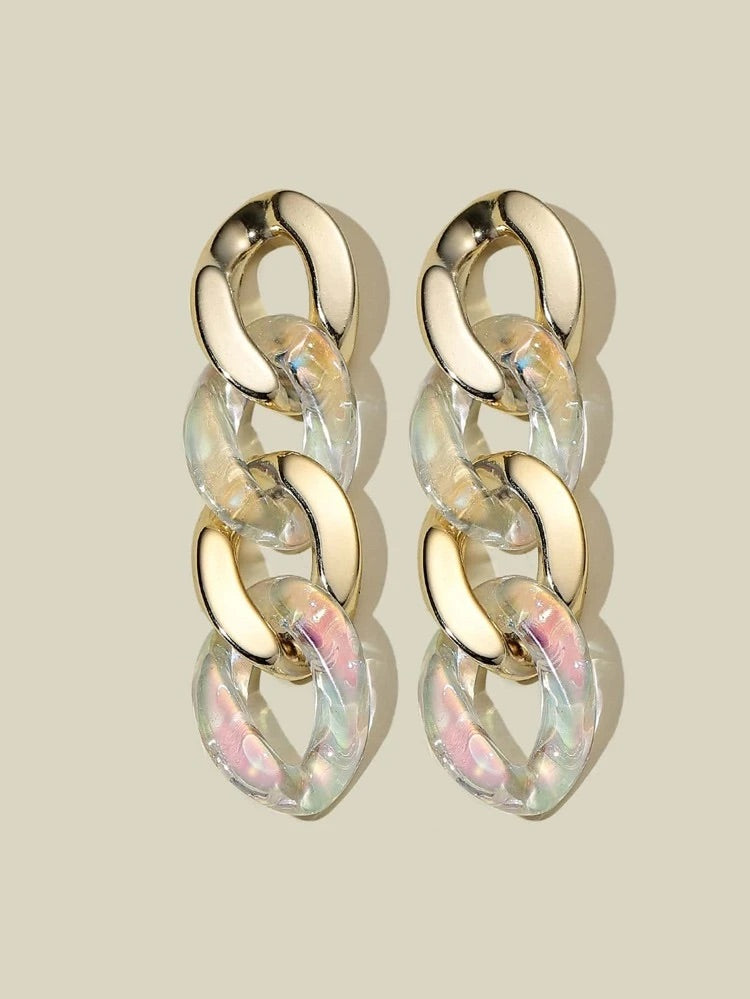 Chain Colorblock Earring