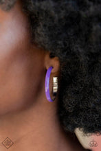 Load image into Gallery viewer, Groovy Glissando - Purple Earrings
