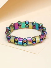 Load image into Gallery viewer, Rainbow Magnetic Stretch Bracelet
