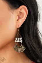 Load image into Gallery viewer, A FLARE For Fierceness - Brass Earrings
