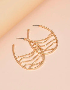 Hollow Hoop Earrings