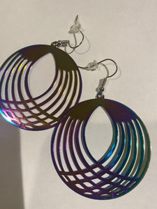 Rainbow Asymmetrical Earrings