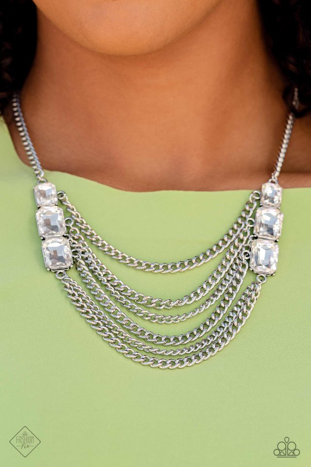 Come CHAIN or Shine Necklace - White Neo