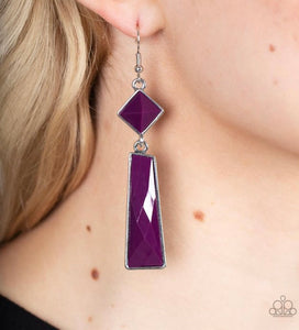 Hollywood Harmony - Purple Earrings