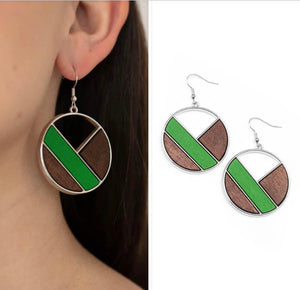 Dont Be MODest - Green Earrings