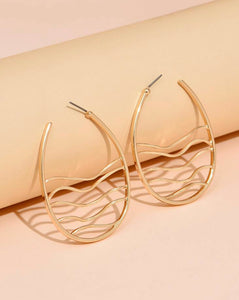 Hollow Hoop Earrings