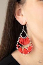 Load image into Gallery viewer, 0161Samba Scene - Red Earrings
