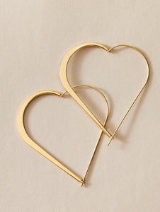 Heart Hoop Earrings