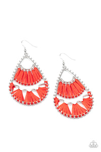 0161Samba Scene - Red Earrings