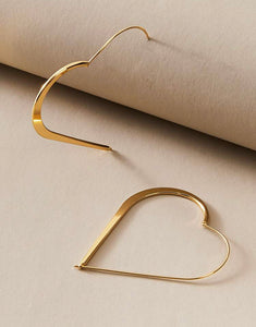 Heart Hoop Earrings