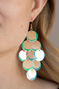 Sequin Seeker - Copper Earrings