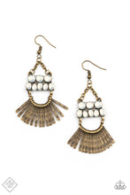 Load image into Gallery viewer, A FLARE For Fierceness - Brass Earrings
