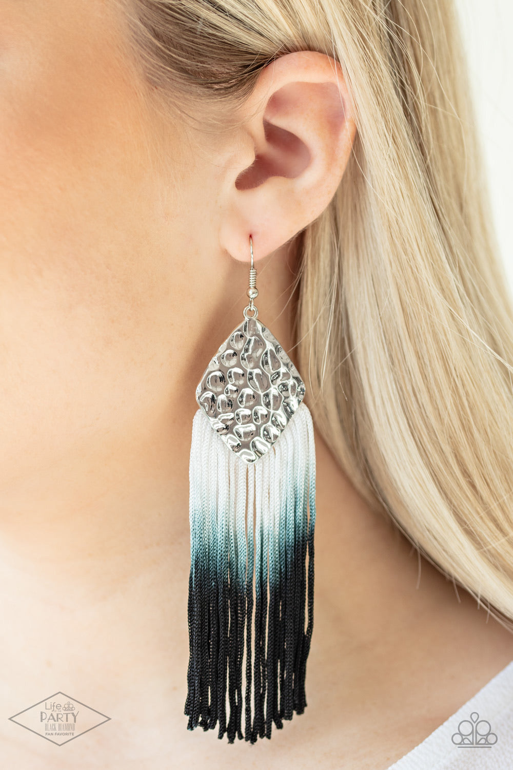 Dip in Black Earrings