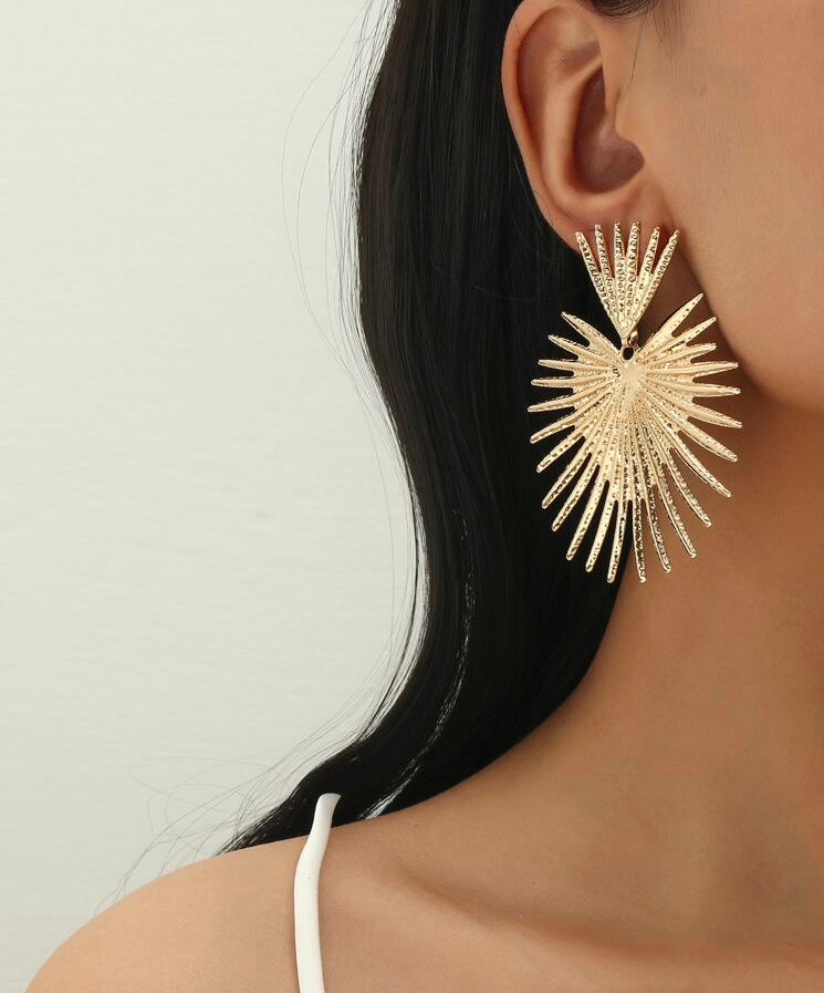 Metallic Drop Earrings