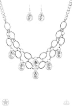 Load image into Gallery viewer, Paparazzi ~ Show-Stopping Shimmer - White Necklace Set
