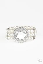 Paparazzi ~ Speechless Sparkle White Bracelet