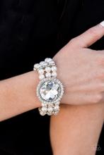 Paparazzi ~ Speechless Sparkle White Bracelet